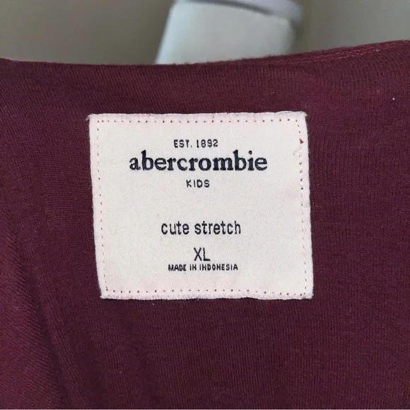 Vintage Y2K Abercrombie 2000s Scoop Neck Long Sleeve Top - Picture 5 of 5